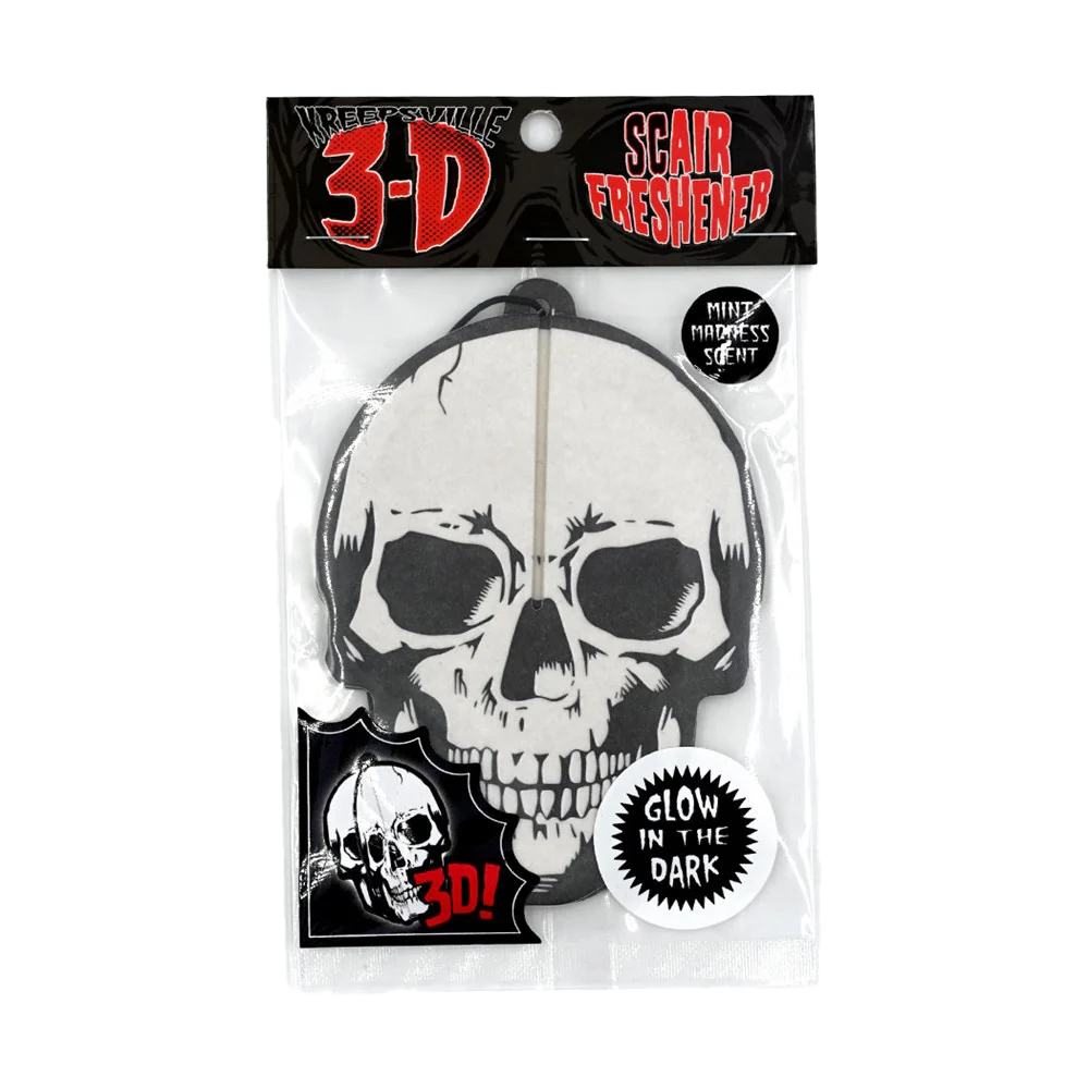 3D SKULL GLOW IN THE DARK AIR FRESHENER