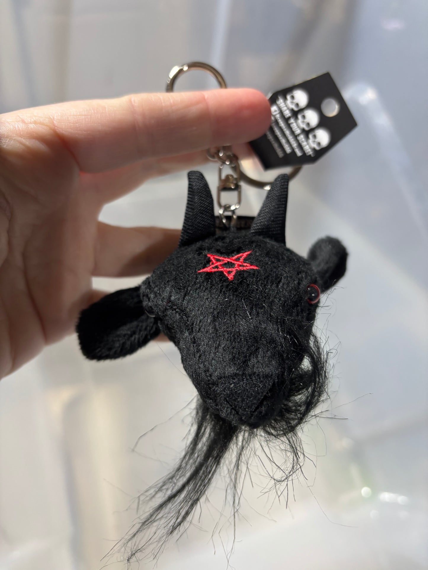 GOATHEAD BAPHOMET PLUSH KEYCHAIN