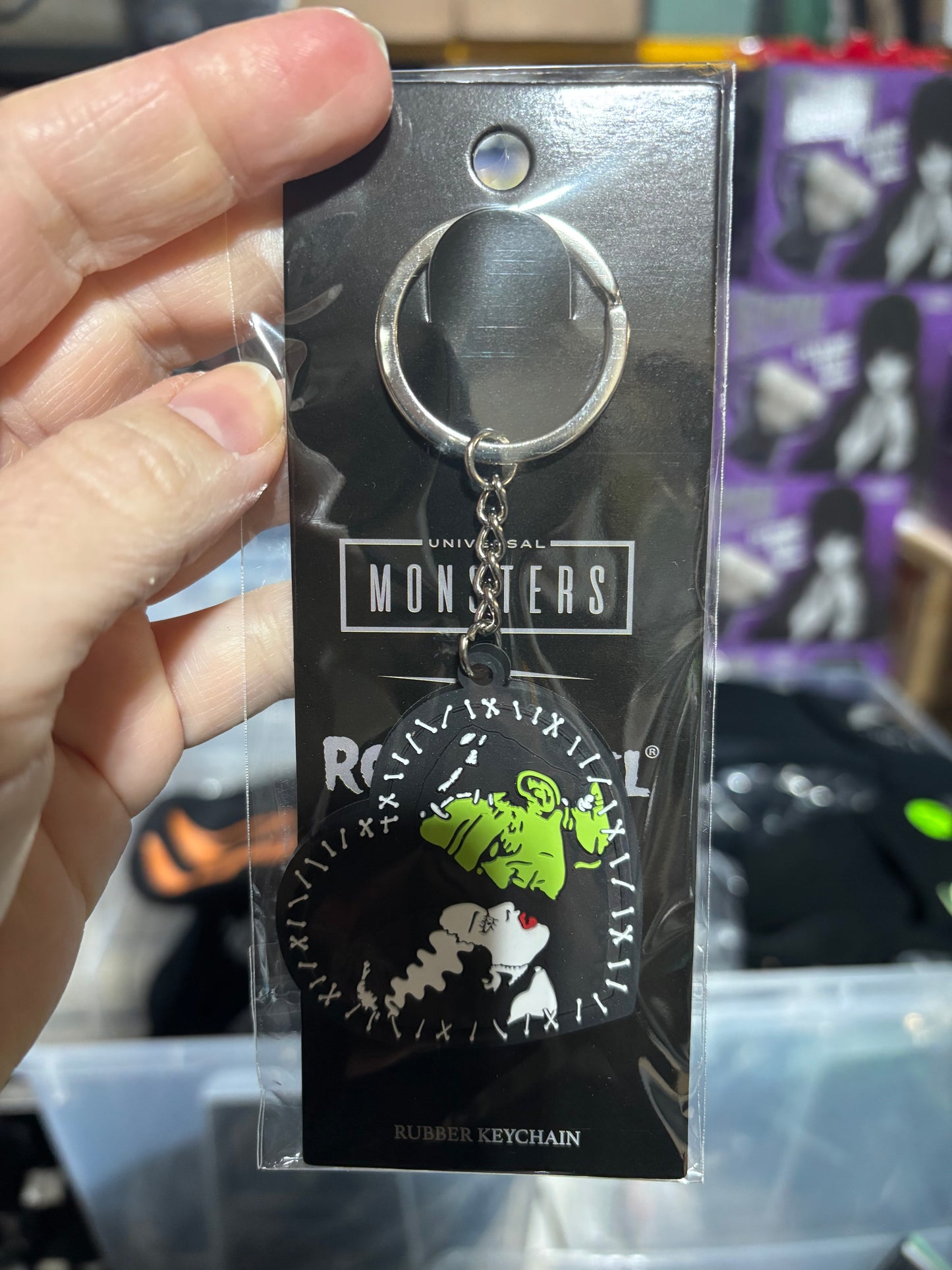 Bride of Frankenstein “We Belong Dead” Keychain