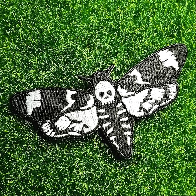 Death Moth Skull Patch