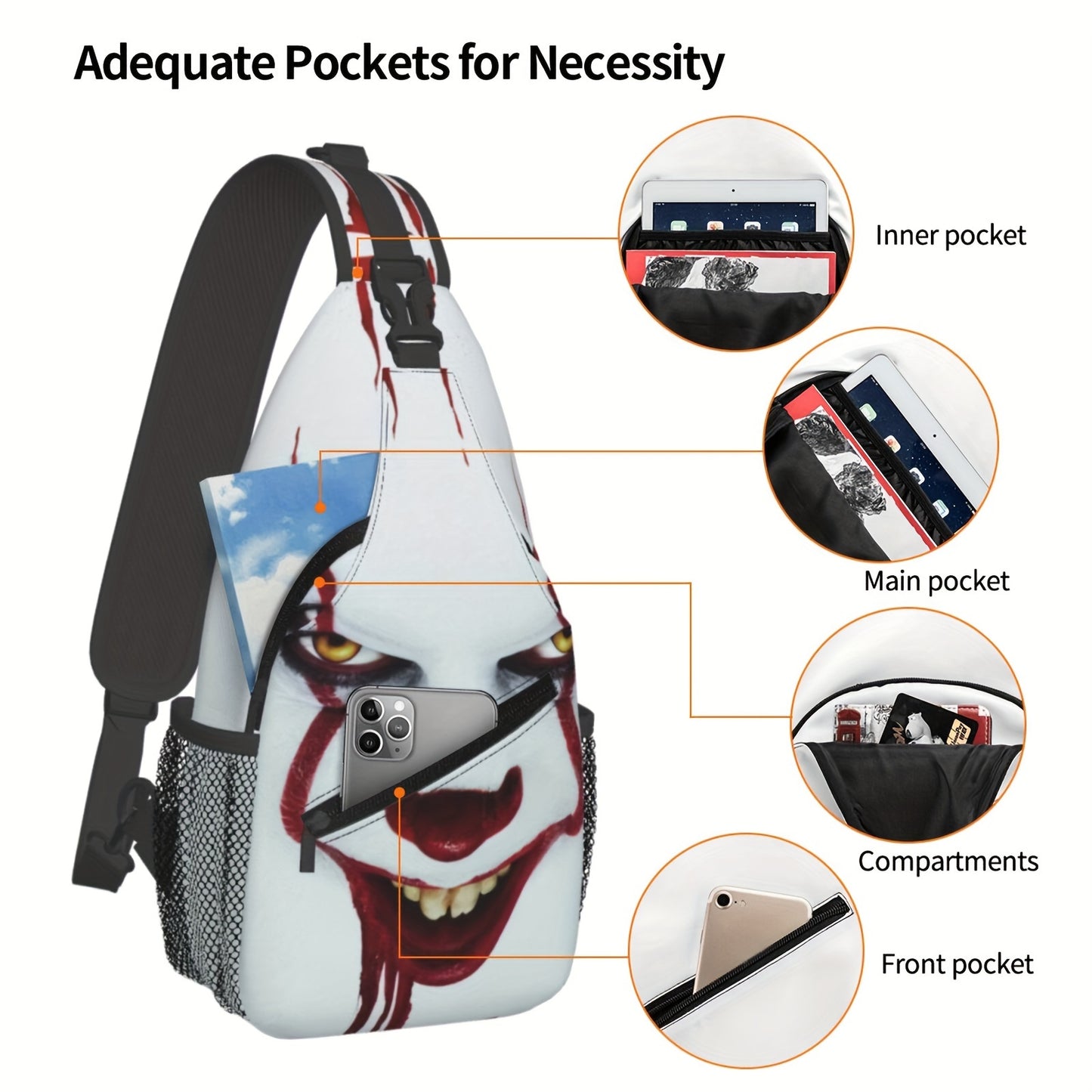 Pennywise the Clown Sling Backpack