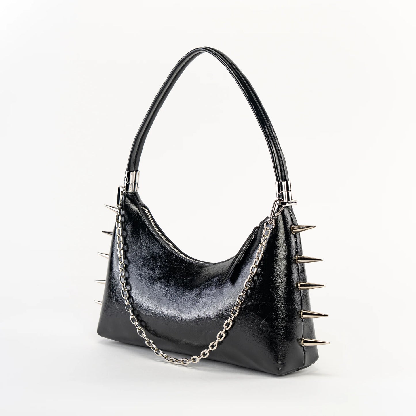 Spiked 3-1 Convertible Shoulder Bag