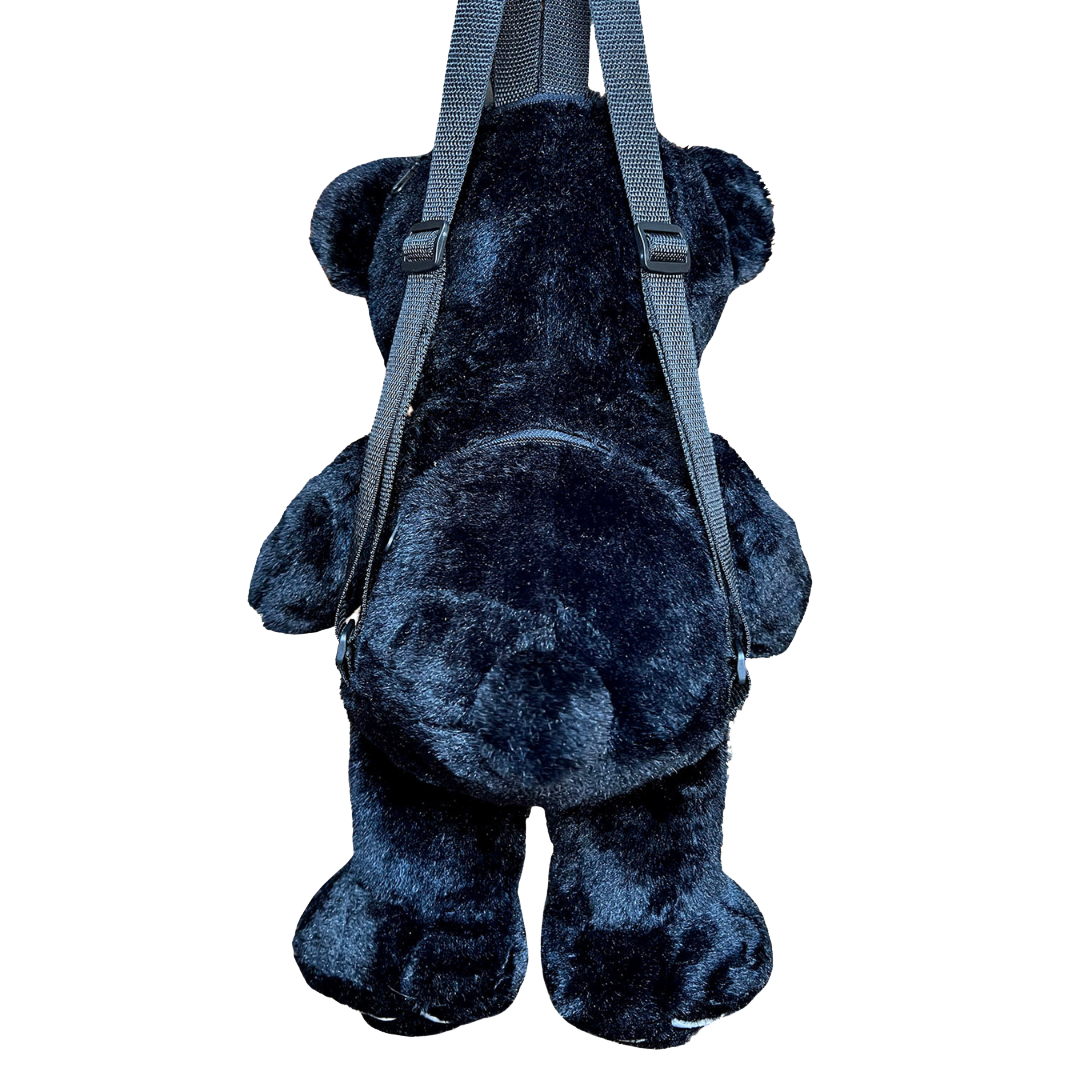Grumpy Bones Bear Plush Backpack