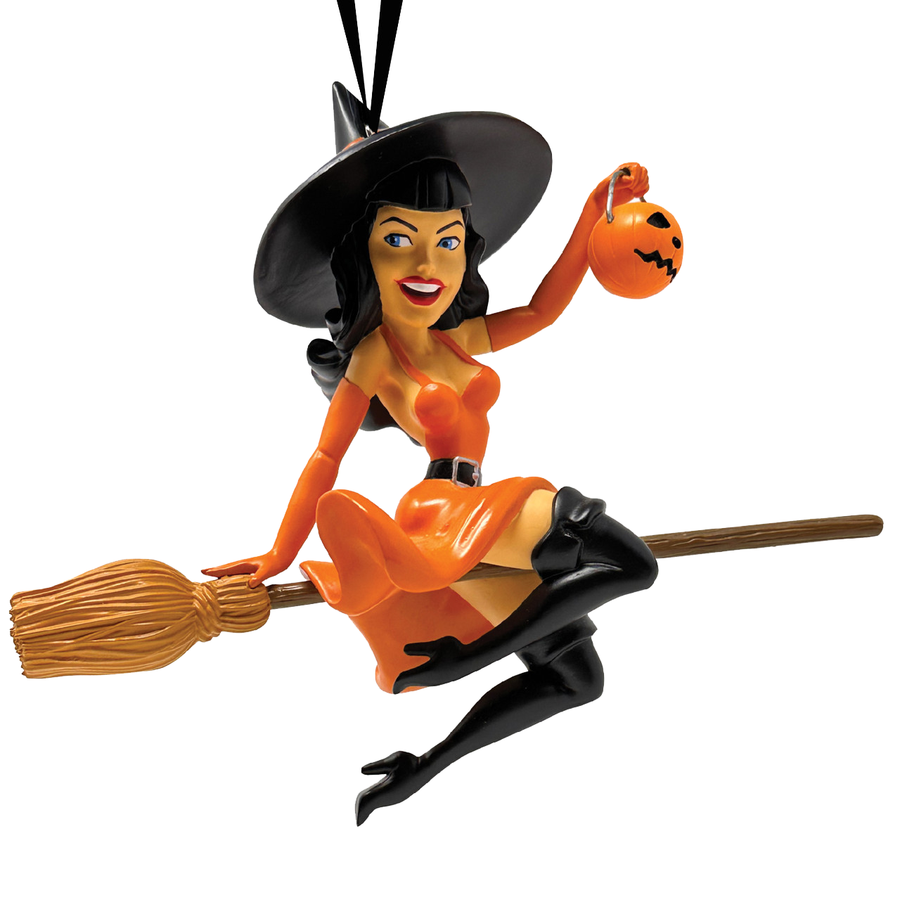 Bettie Page Witch Ornament - Tricks & Treats