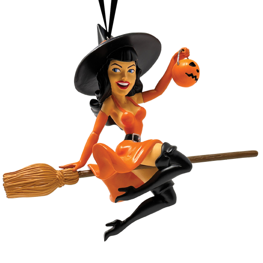 Bettie Page Witch Ornament - Tricks & Treats
