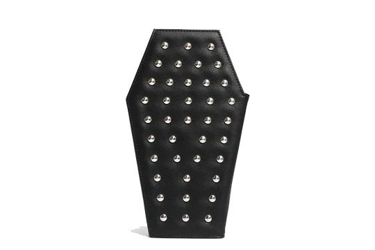 Black Studded Coffin Wallet