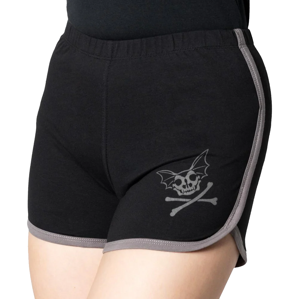 SKELLI BAT WOMENS BOOTY SHORTS