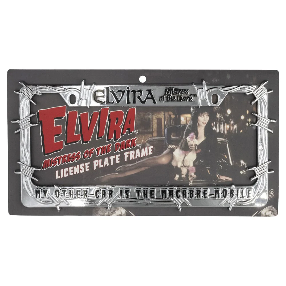 ELVIRA MACABRE MOBILE LICENCE PLATE COVER