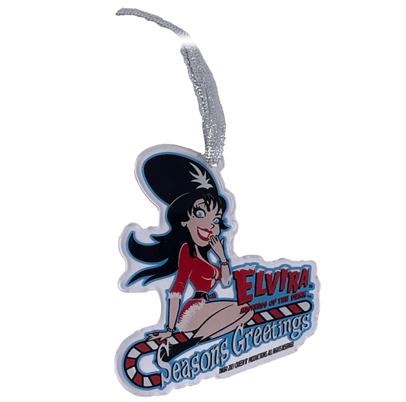 Elvira Seasons Greetings Ornament