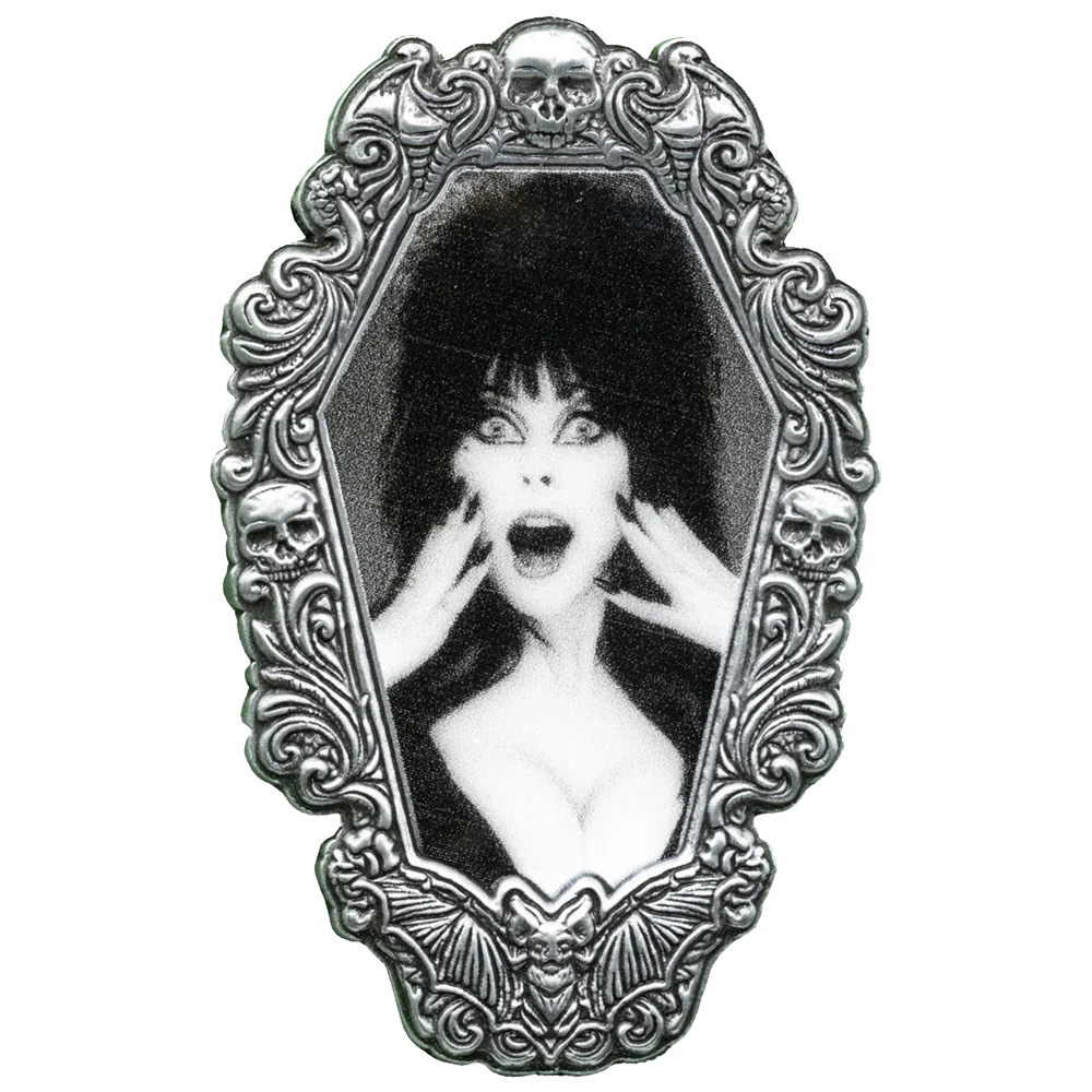 Elvira Hands Gothic Frame Enamel Pin