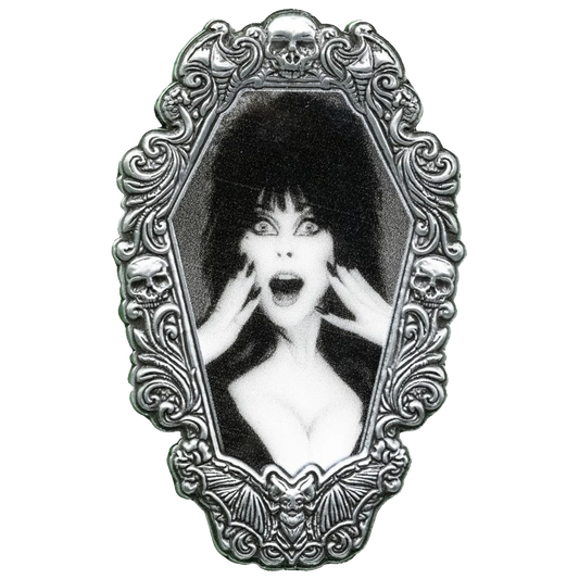 Elvira Hands Gothic Frame Enamel Pin