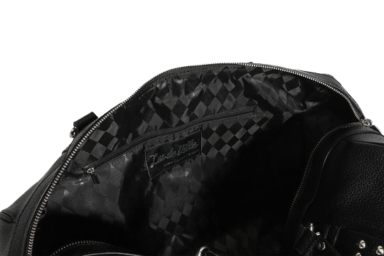 BLACK AND RED RUM SPARKLE EVIE TOTE-LARGE