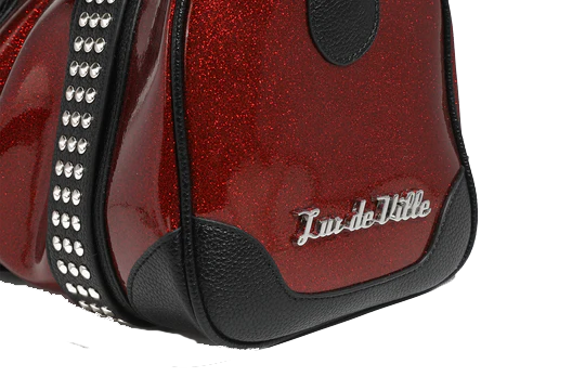 BLACK AND RED RUM SPARKLE EVIE TOTE-REGULAR