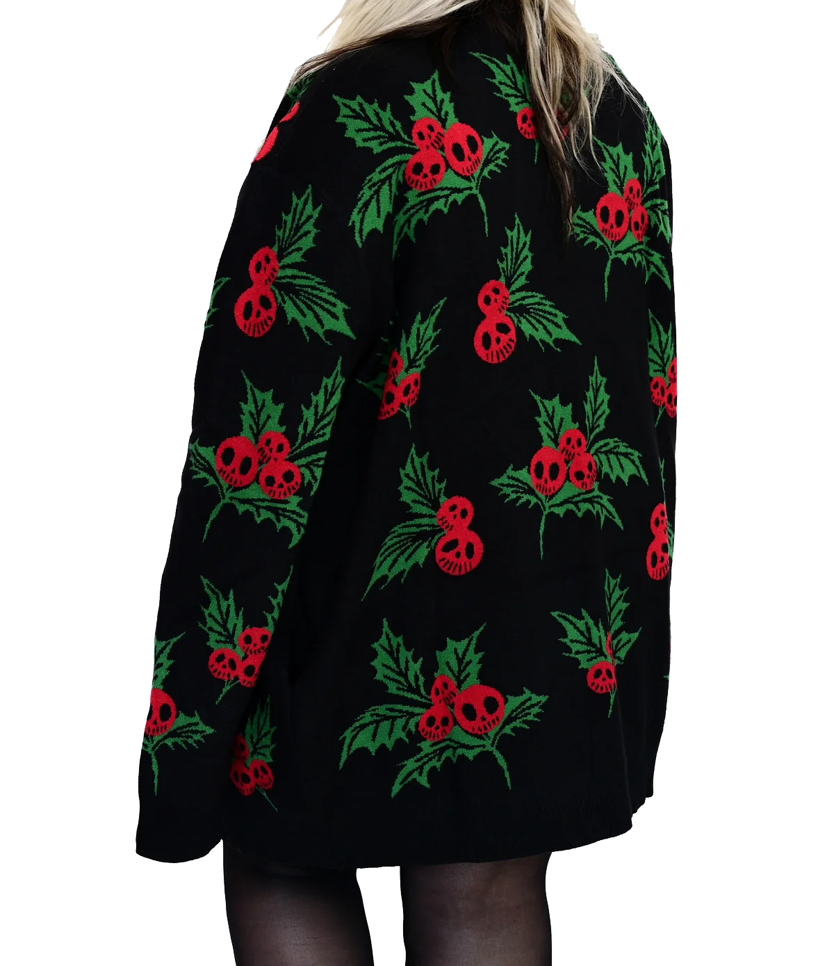 HAUNTED HOLLY CARDIGAN SWEATER