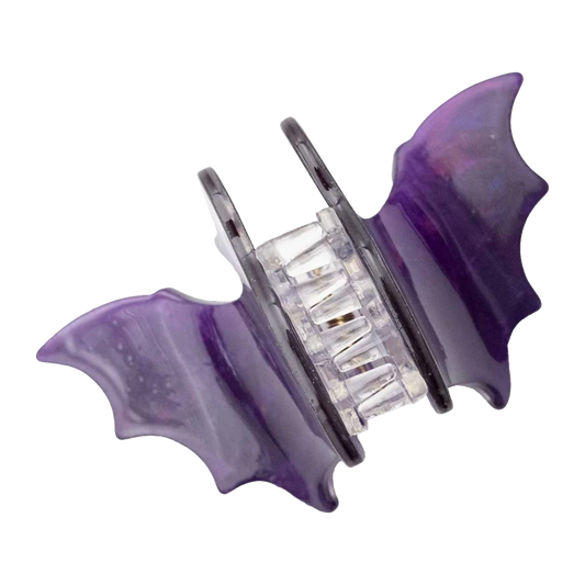 Bat Med Claw Clip Set Purple