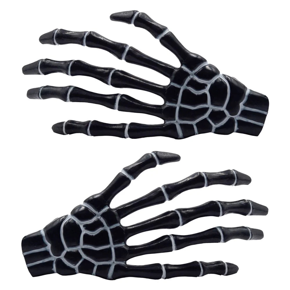 Skeleton Bone Hand Hairslides Black