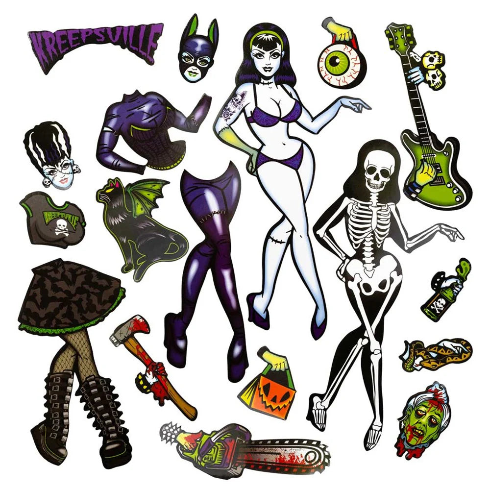 Ghoul Gal Dress Up Magnet Set
