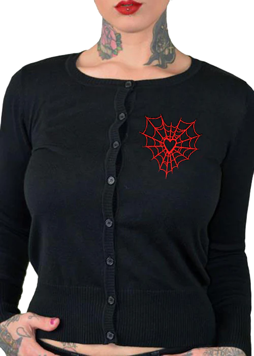 Heart Web Cardigan