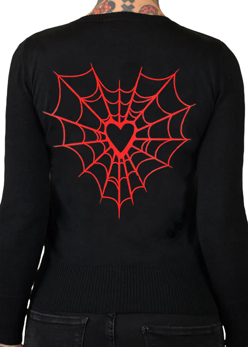 Heart Web Cardigan