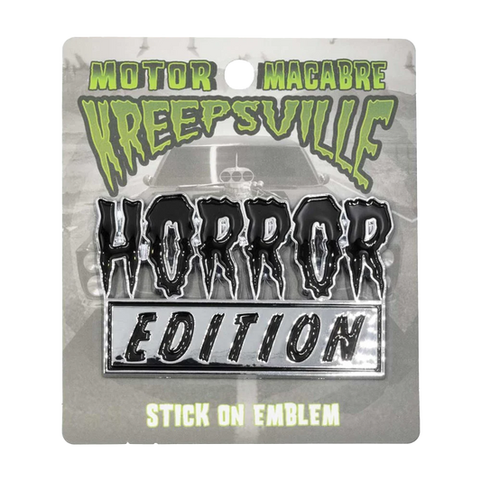 HORROR EDITION CHROME STICK ON EMBLEM
