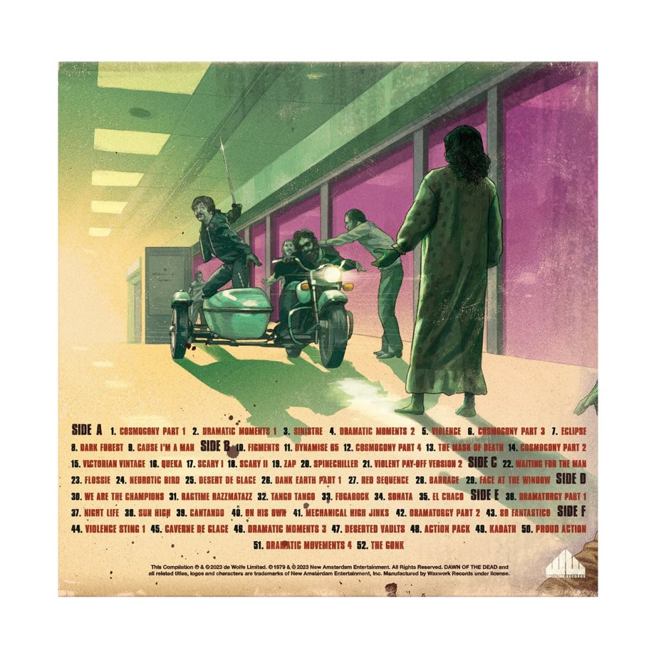 WAXWORK RECORDS- DAWN OF THE DEAD SOUNDTRACK 3 LP SET