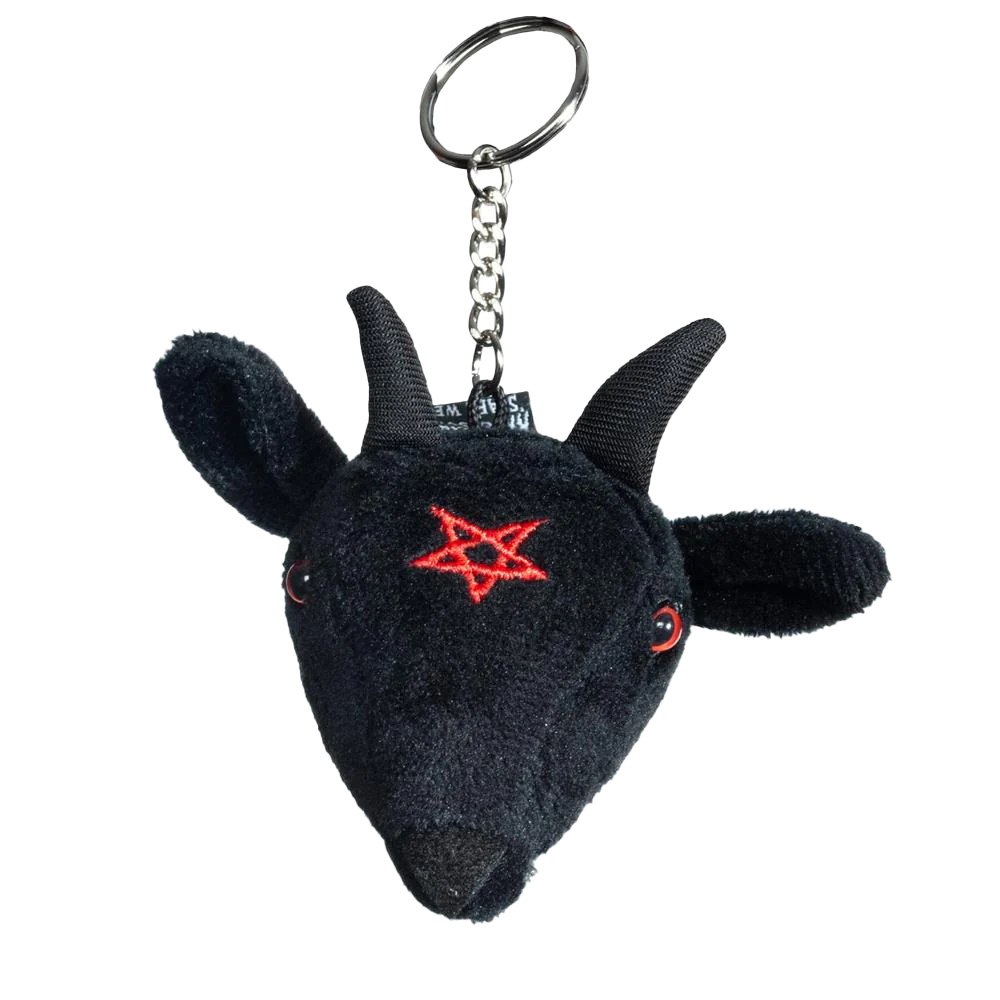 GOATHEAD BAPHOMET PLUSH KEYCHAIN