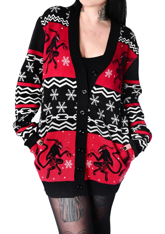 KRAMPUS CARDIGAN SWEATER