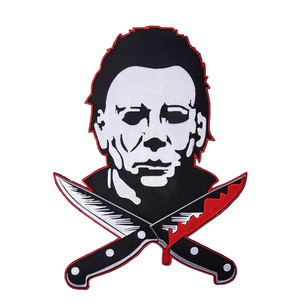 HALLOWEEN 2 MICHAEL MYERS KNIVES LARGE EMBROIDERED PATCH