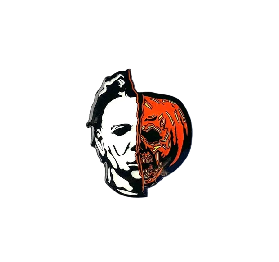 Michael Myers Halloween II Half Face Enamel Pin