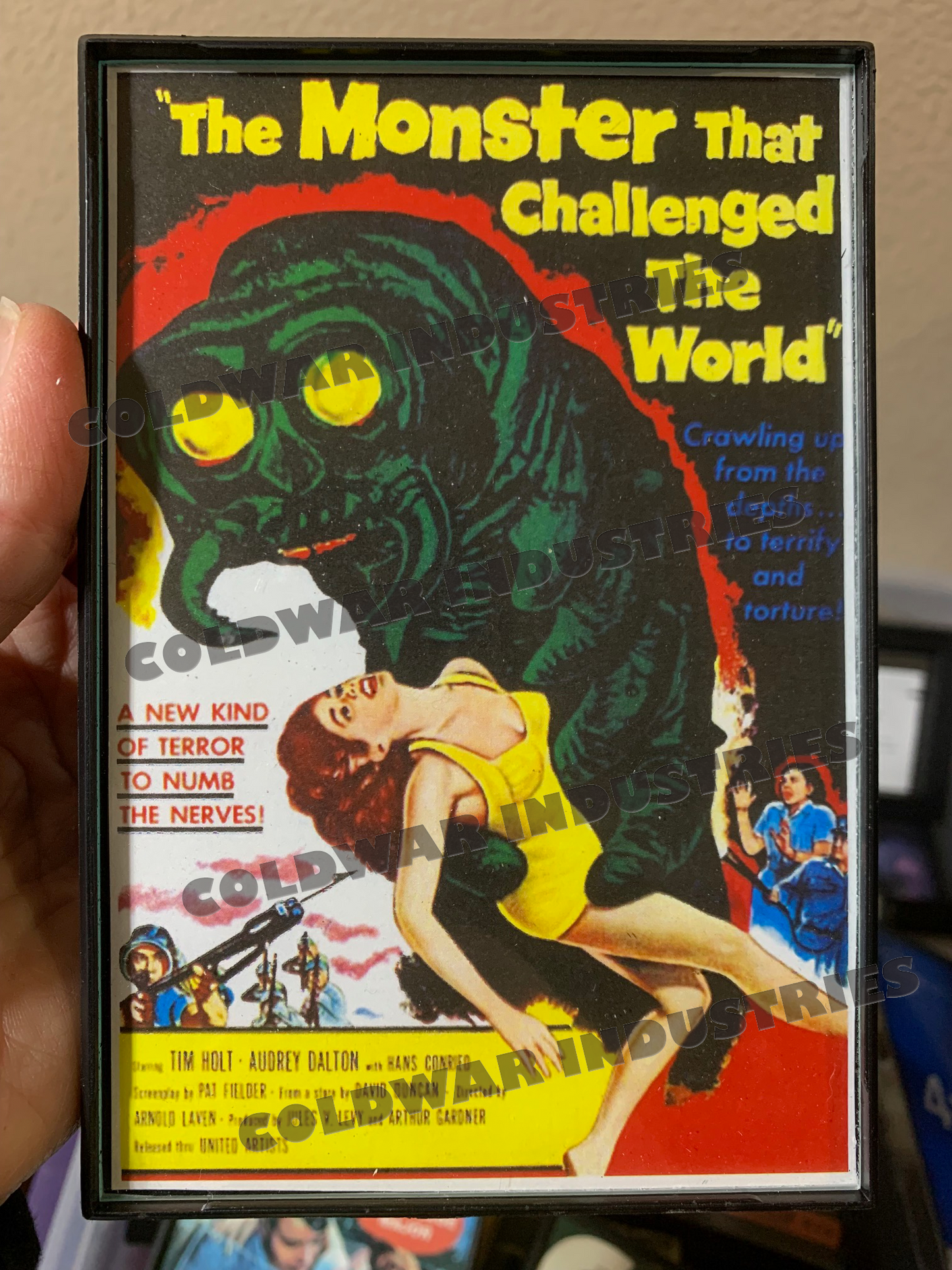 MONSTER THAT CHANGED THE WORLD VINTAGE FRAMED PRINT