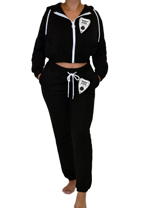 Mystic Good Bye Cropped Zipup Hoodie