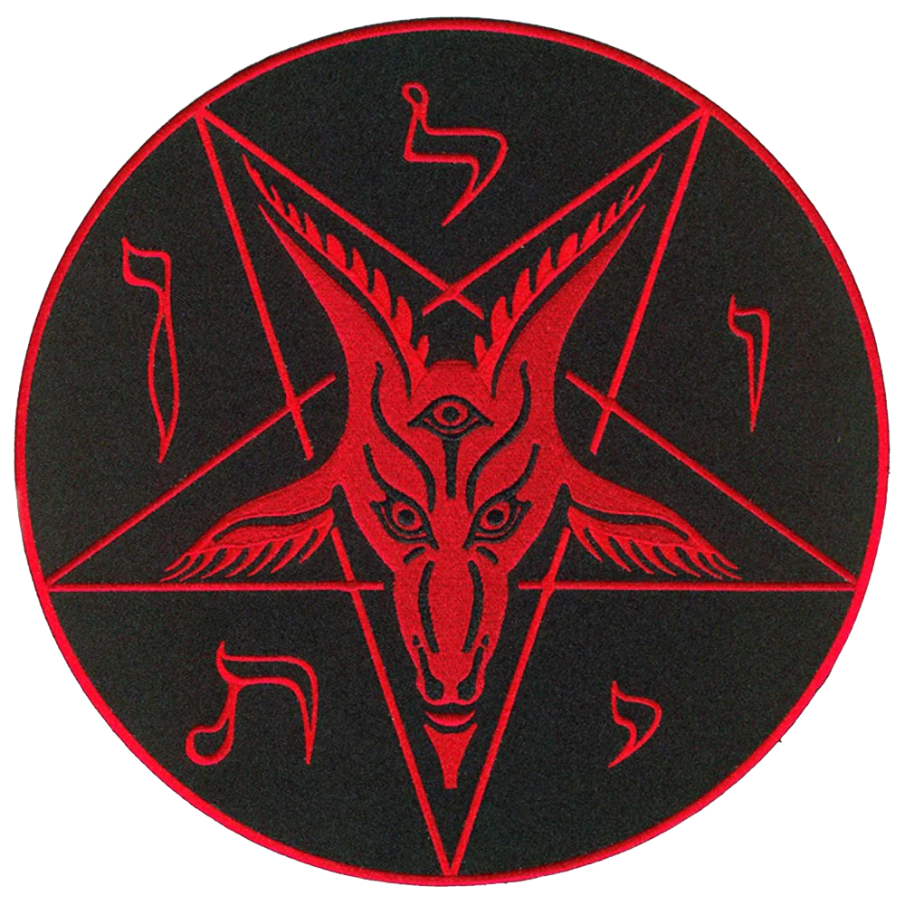 666 Satanic Circle XL Back Patch