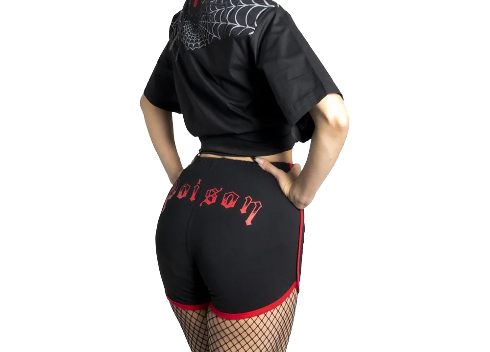 Black Widow Poison Womens Booty Shorts
