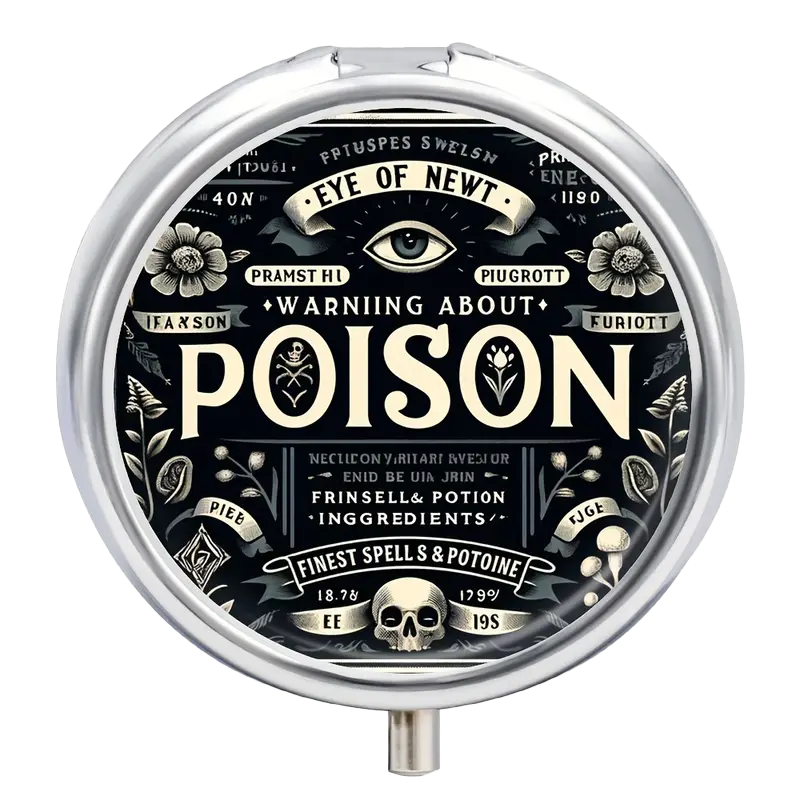 POISON PILL BOX - 3 COMPARTMENT