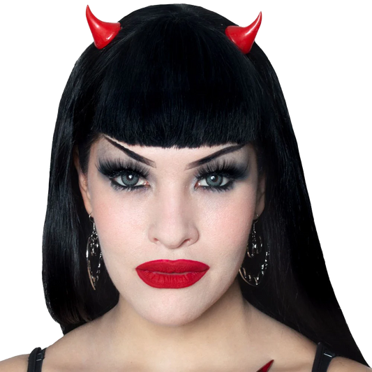 Horror Hair Horns - Red