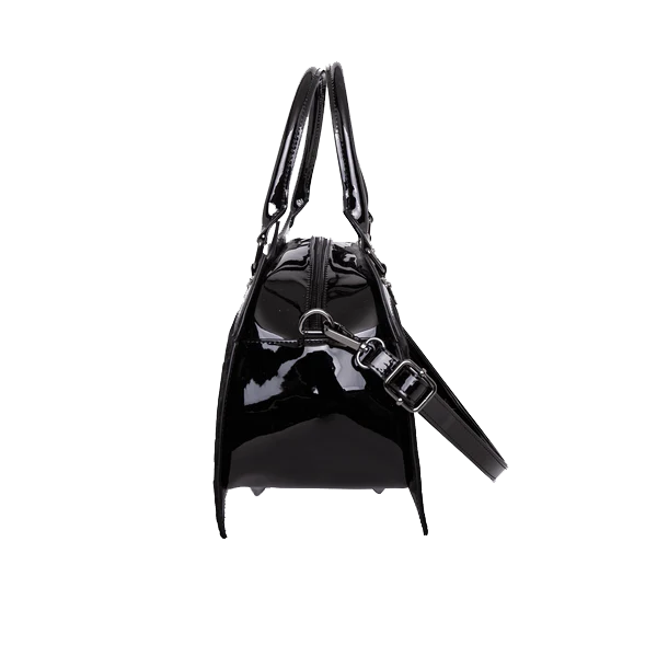 DAMASK BAT SHOULDERBAG IN BLACK