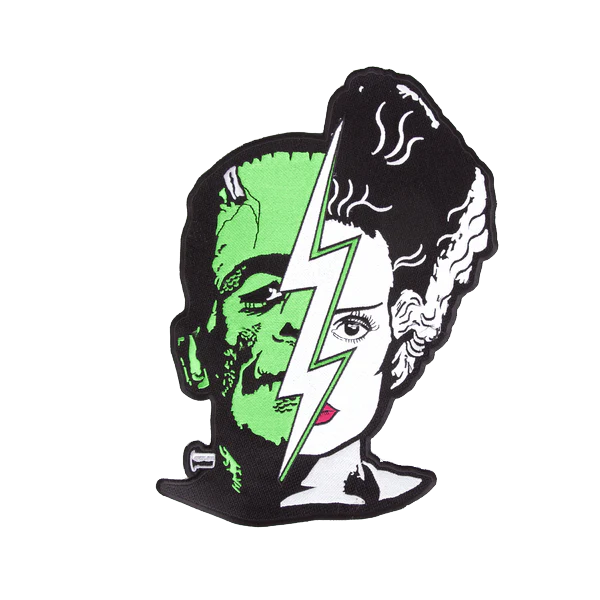 Bride Of Frankenstein Half Face Large Patch
