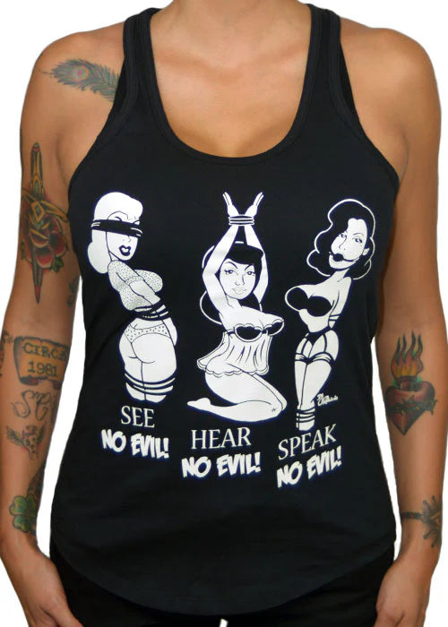 No Evil Racer Back Tank Top
