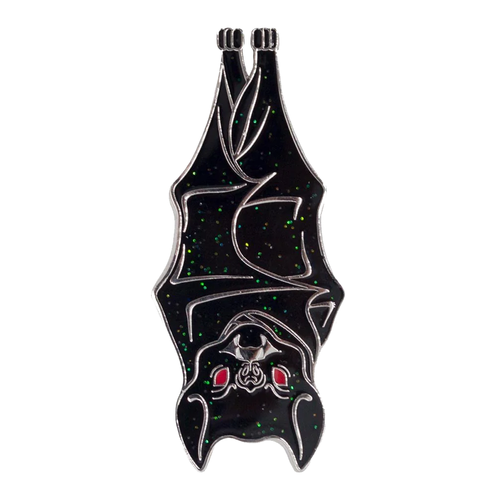 Hanging Bat Enamel Pin