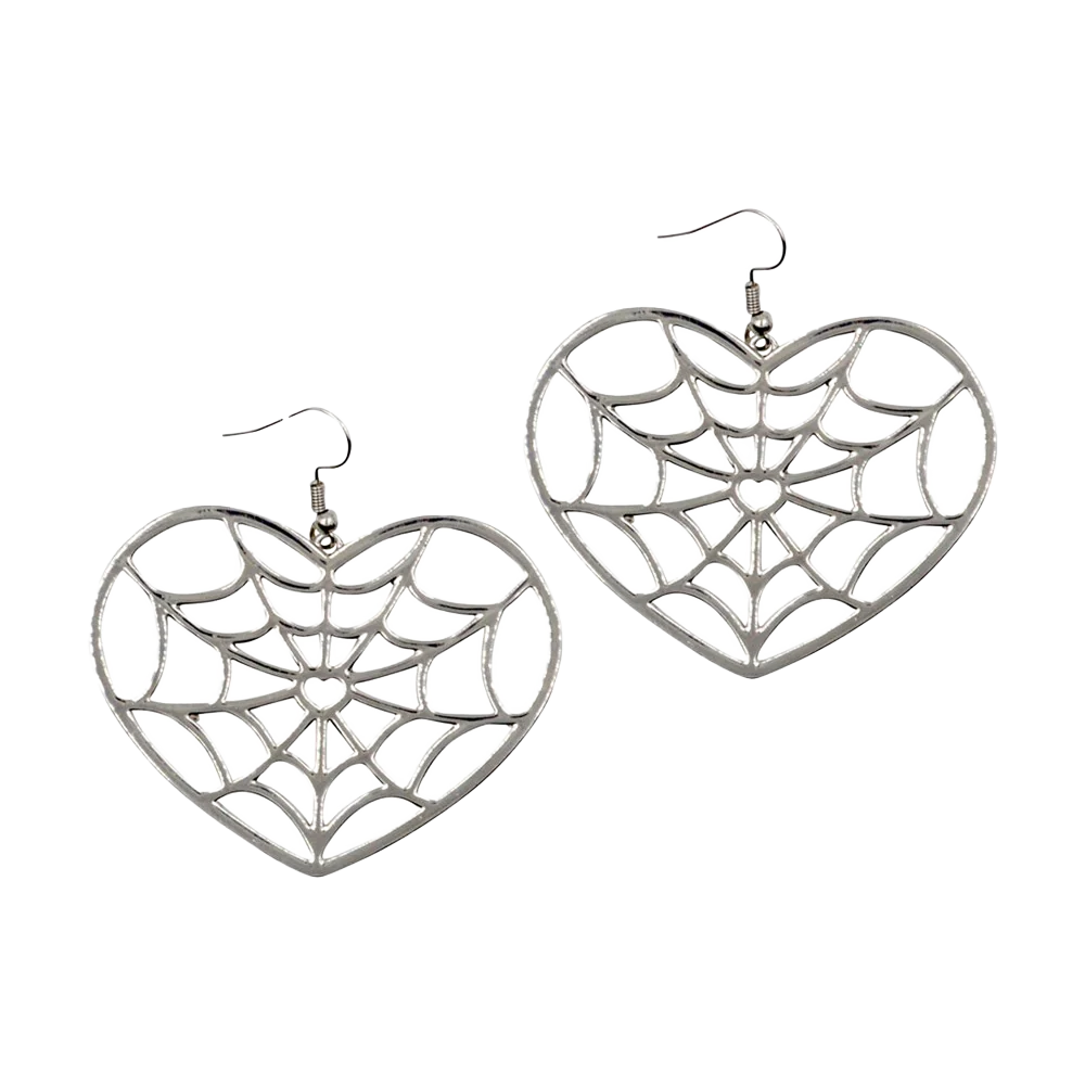 Web Heart Earrings