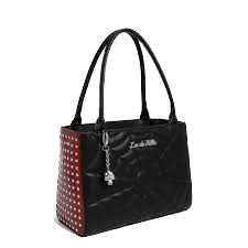 Lux De Ville Medium Spider Totes Black & Red Rum