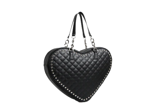 BLACK MATTE TAINTED LOVE TOTE (LARGE)
