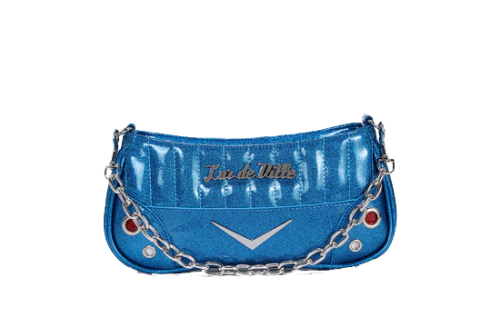 VILLAIN BLUE SPARKLE HOTROD TINY TOTE
