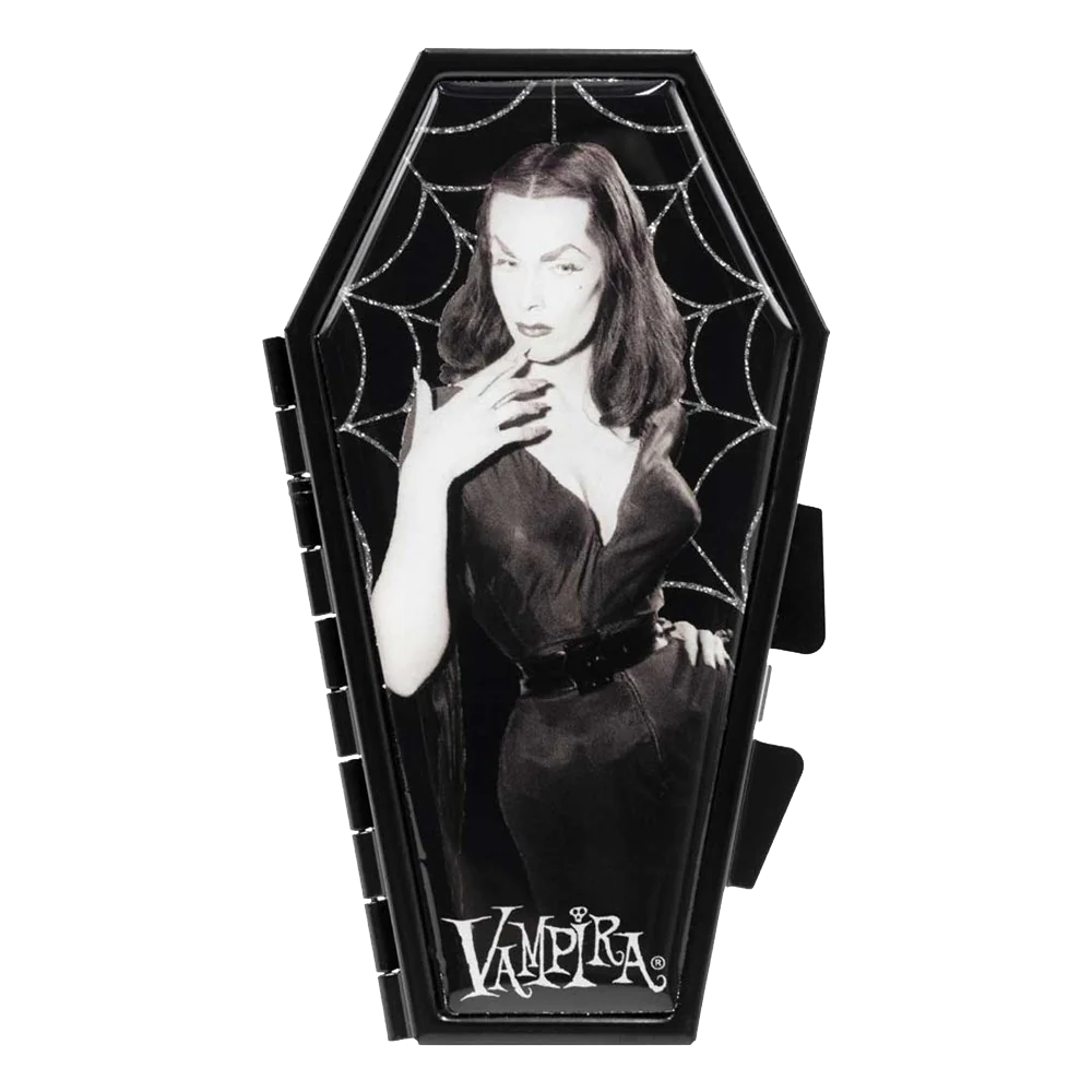 VAMPIRA COBWEB GLITTER COFFIN COMPACT