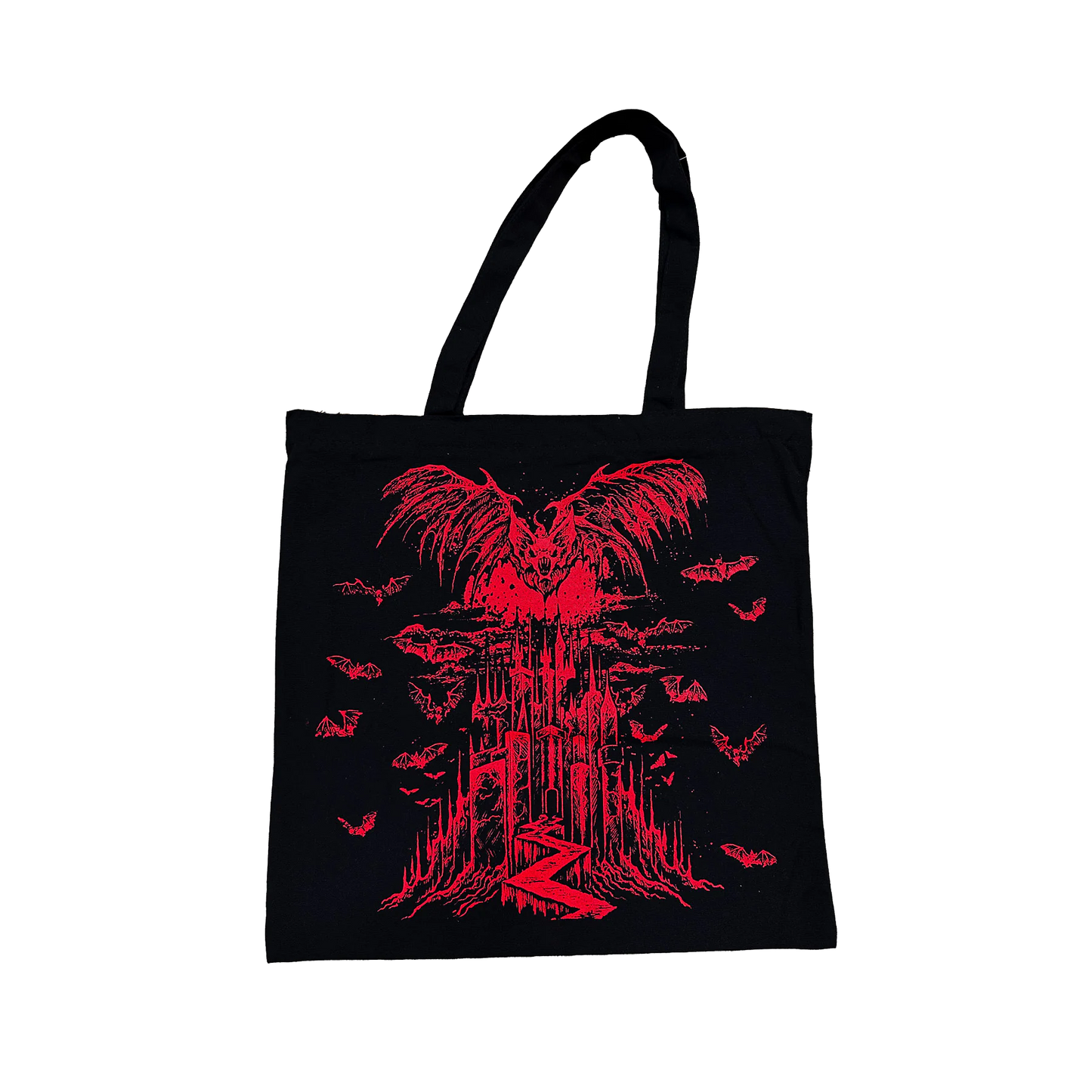 Vampire Castle Zipper Tote Bag