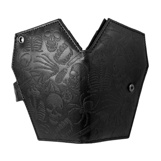 Embossed Skull Coffin Wallet