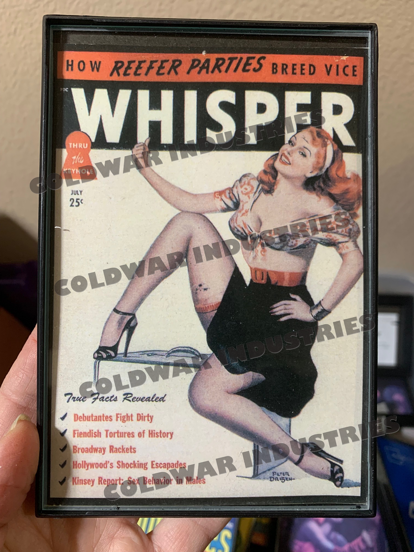WHISPER VINTAGE FRAMED PRINT