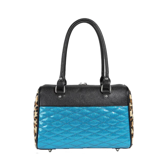 VILLAIN BLUE SPARKLE ATOMIC TOTE MEDIUM