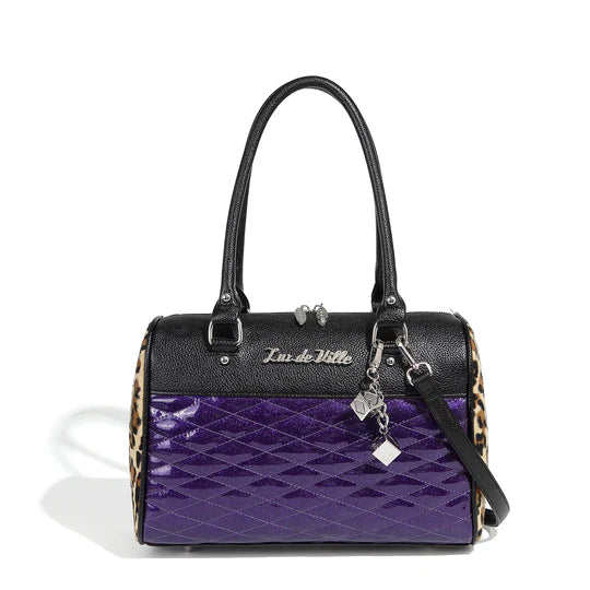 POISONOUS PURPLE SPARKLE ATOMIC TOTE MEDIUM