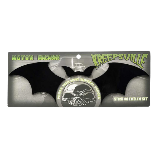 SEGMENTED BAT BLACK STICK ON EMBLEM